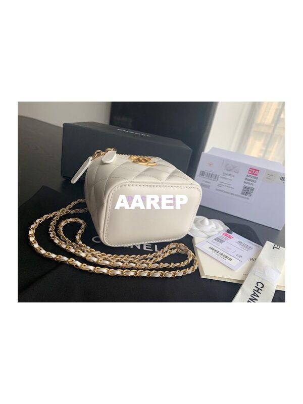 Replica Chanel Small Vanity With Chain AP2292 White 9