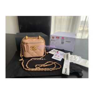 Replica Chanel Small Vanity With Chain AP2292 Beige
