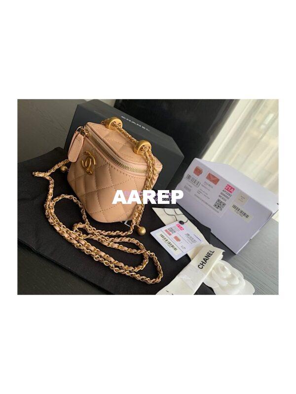 Replica Chanel Small Vanity With Chain AP2292 Beige 4