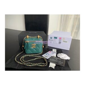 Replica Chanel Small Vanity With Chain AP2292 Green