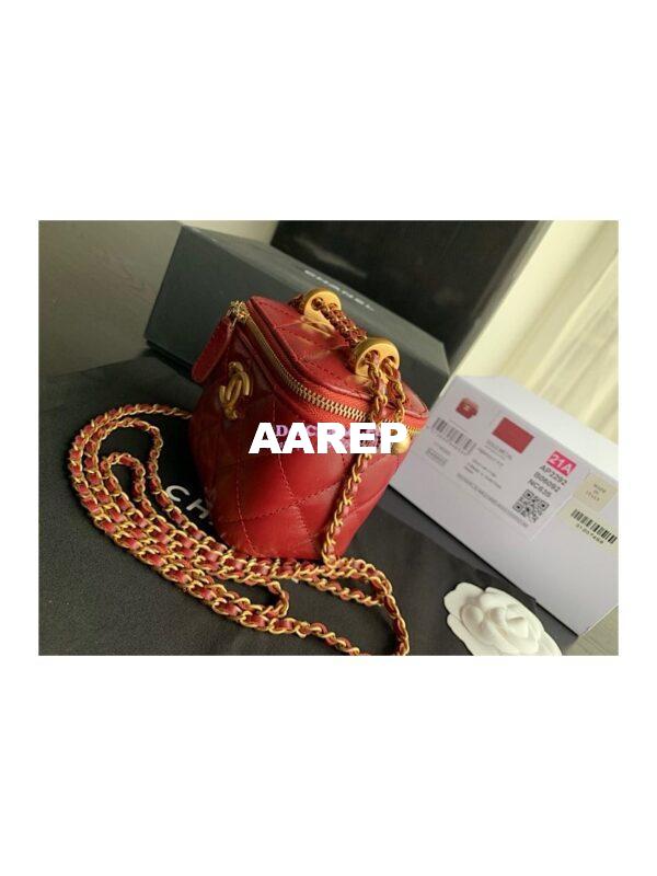 Replica Chanel Small Vanity With Chain AP2292 Red 6