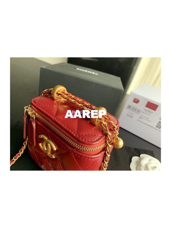 Replica Chanel Small Vanity With Chain AP2292 Red 7