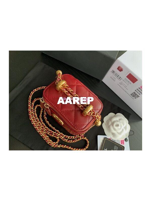 Replica Chanel Small Vanity With Chain AP2292 Red 8