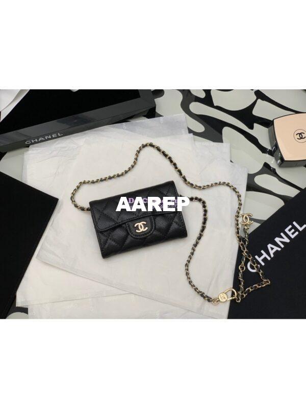Replica Chanel Classic Belt Bag Grained Calfskin Black AP1983