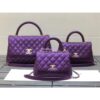 Replica Chanel Coco Iridescent Grained Calfskin Flap Bag with Shining Gold Hardware 92990 92991 White
