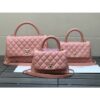 Replica Chanel Coco Iridescent Grained Calfskin Flap Bag with Shining Gold Hardware 92990 92991 Purple