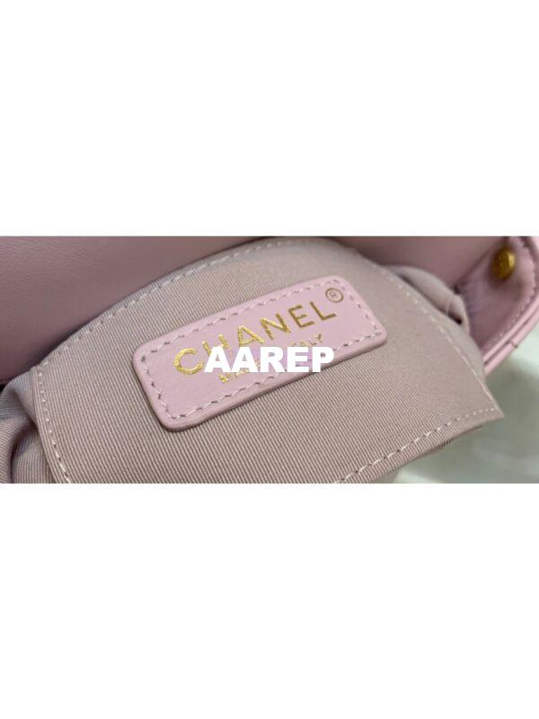 Replica Chanel Small Hobo Bag with Pearl Chain AS2503 Light Pink 9