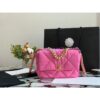 Replica Chanel 19 Flap Bag AS1160 AS1161 Tweed Yellow 2