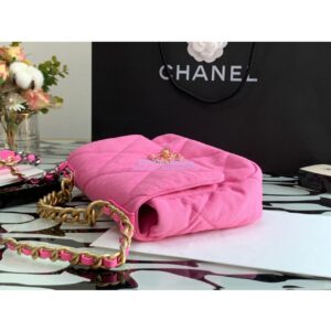 Replica Chanel 19 Flap Bag AS1160 AS1161 Denim Pink 2