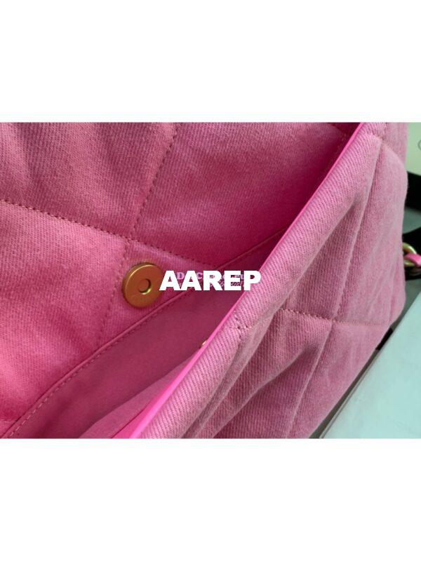 Replica Chanel 19 Flap Bag AS1160 AS1161 Denim Pink 14