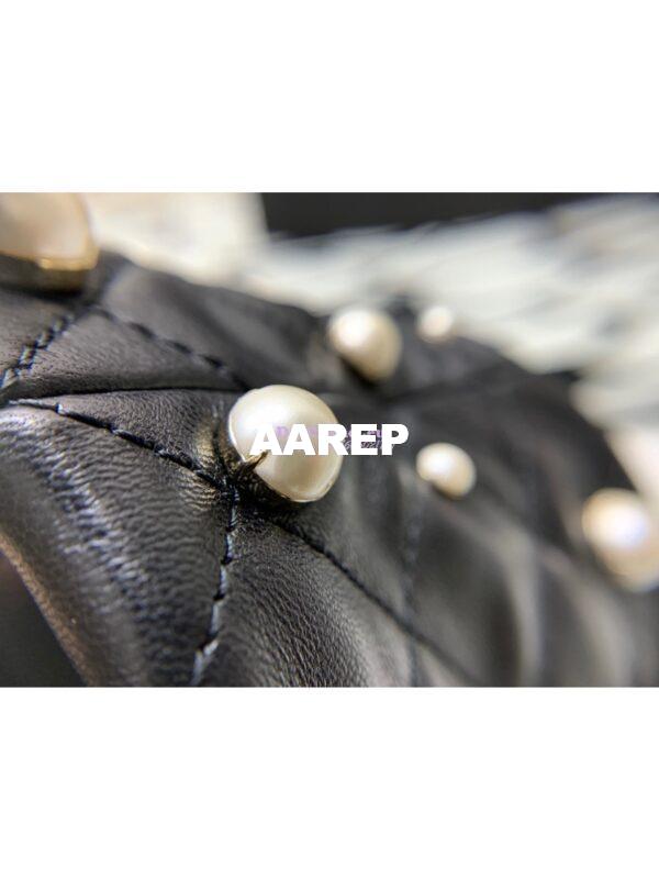 Replica Chanel Lambskin Mini Drawstring Bag AS2518 Black 4