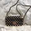 Replica Chanel Small Flap Crumpled Lambskin Bag With CC Wrapped Top Handle AS2478 Light Pink