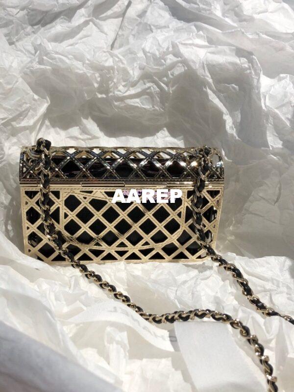 Replica Chanel Mini Evening Bag 24K Gold Plated AS2535 6