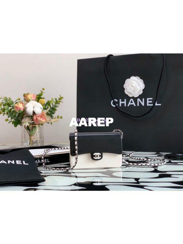 Replica Chanel Black White Plexi Coco Bag AS2513