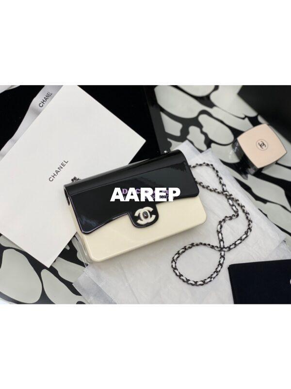 Replica Chanel Black White Plexi Coco Bag AS2513 2