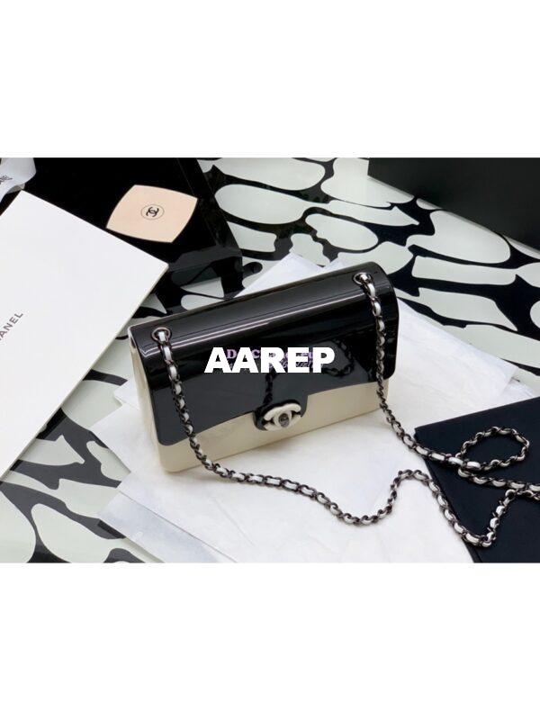 Replica Chanel Black White Plexi Coco Bag AS2513 3