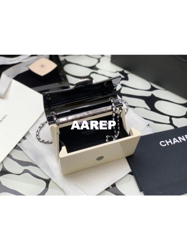 Replica Chanel Black White Plexi Coco Bag AS2513 12