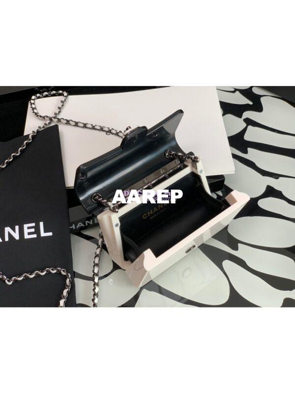Replica Chanel Black White Plexi Coco Bag AS2513 13