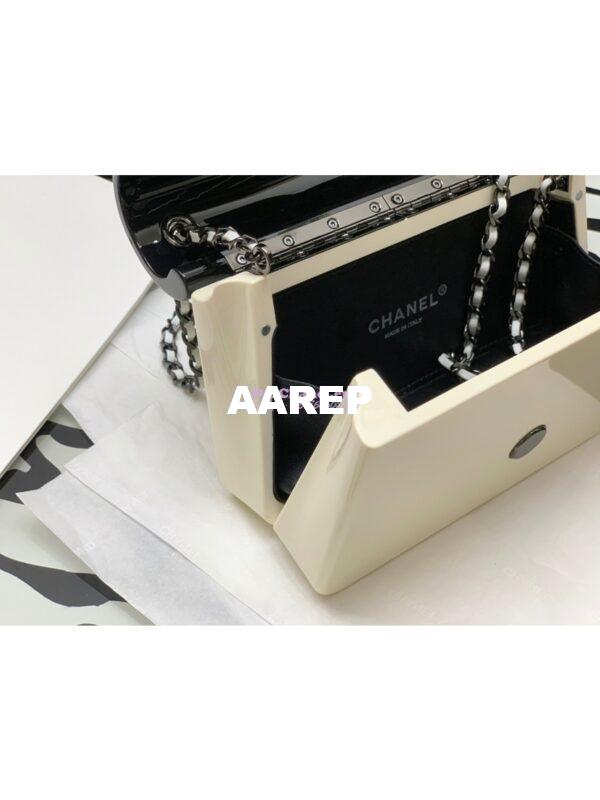 Replica Chanel Black White Plexi Coco Bag AS2513 15