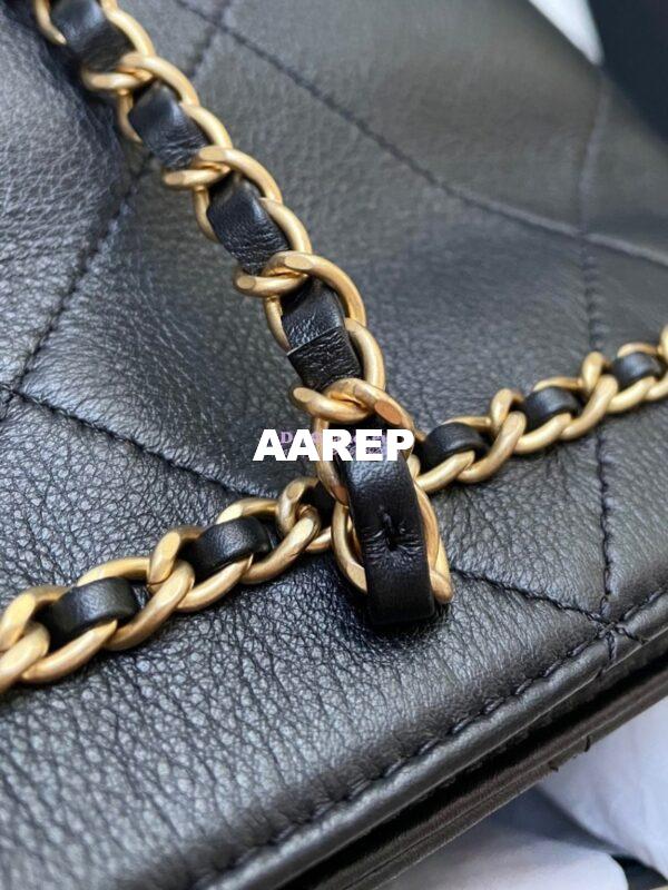 Replica Chanel Small Shopping Bag Calfskin AS2374 Black 4