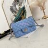 Replica Chanel Mini Classic Flap CF Bag 17cm in Lambskin Sky Blue