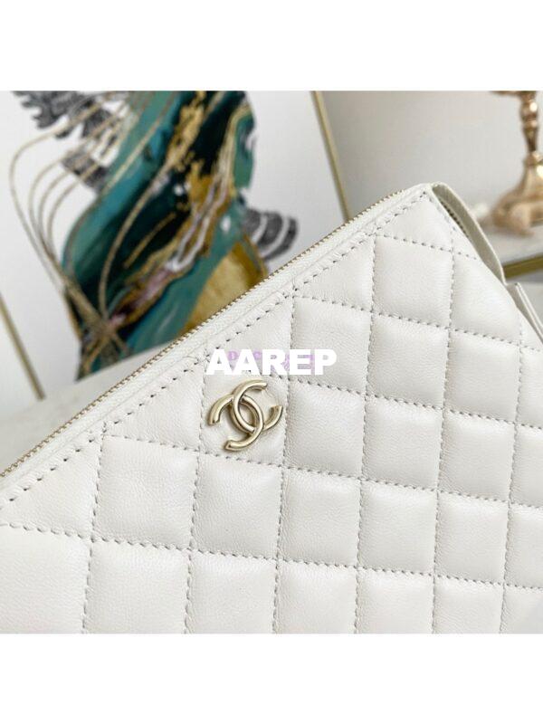 Replica Chanel Coco Charms Pouch in Lambskin AP1957 White 4