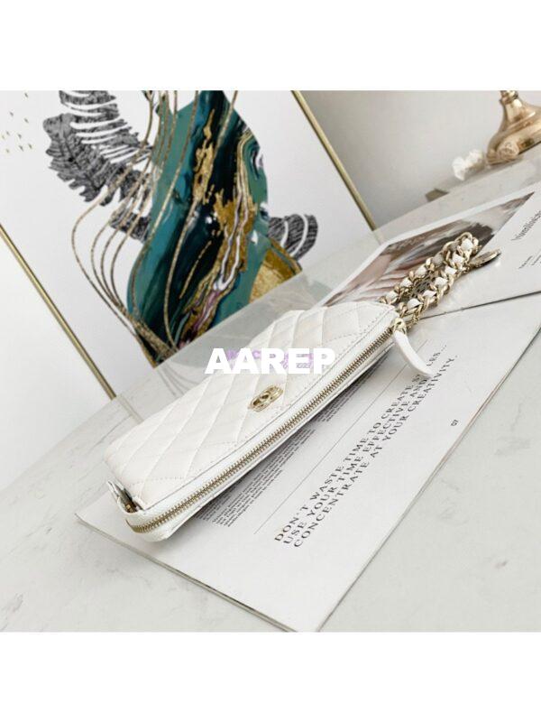 Replica Chanel Coco Charms Pouch in Lambskin AP1957 White 7
