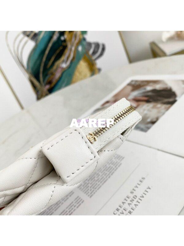 Replica Chanel Coco Charms Pouch in Lambskin AP1957 White 9