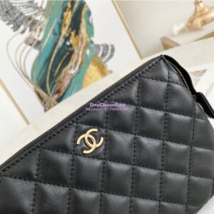 Replica Chanel Coco Charms Pouch in Lambskin AP1957 Black 2
