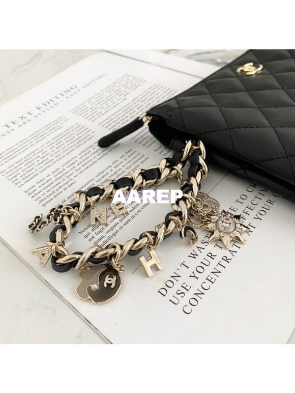 Replica Chanel Coco Charms Pouch in Lambskin AP1957 Black 4