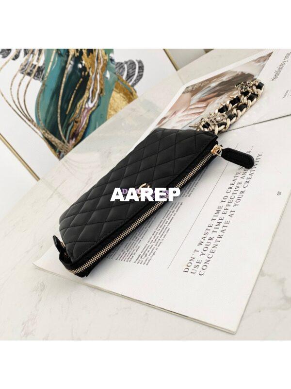 Replica Chanel Coco Charms Pouch in Lambskin AP1957 Black 5
