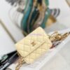 Replica Chanel Lambskin Chain Clutch With Charm AP1628 White