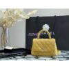 Replica Chanel Quilted Mini Classic Flap Bag Iridescent Caviar 20cm Beige 2