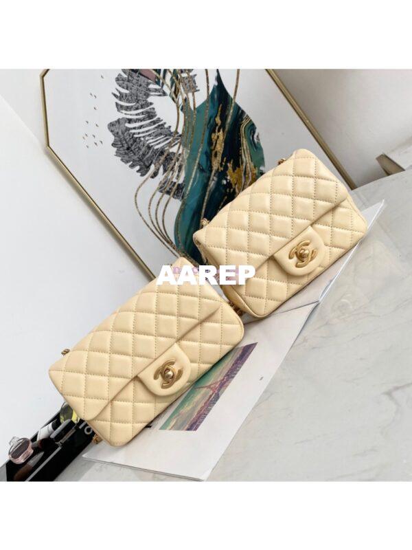 Replica Chanel Lambskin Flap Bag AS1786 Yellow