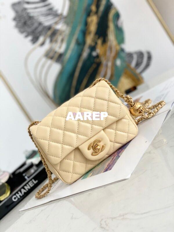 Replica Chanel Lambskin Flap Bag AS1786 Yellow 2