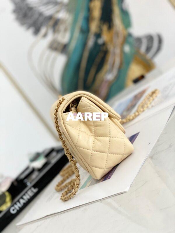 Replica Chanel Lambskin Flap Bag AS1786 Yellow 3