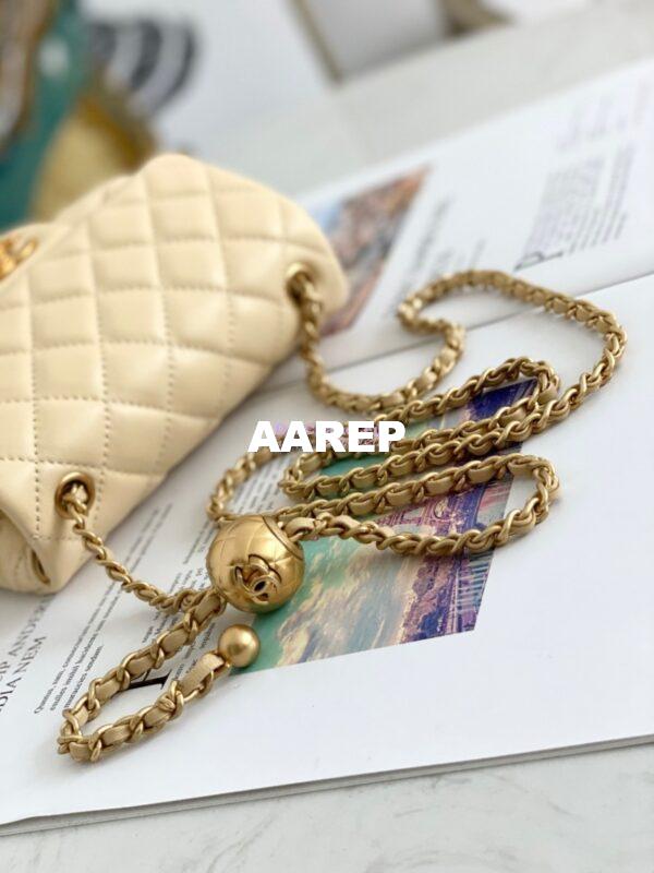 Replica Chanel Lambskin Flap Bag AS1786 Yellow 4