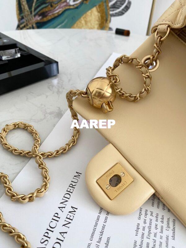 Replica Chanel Lambskin Flap Bag AS1786 Yellow 7