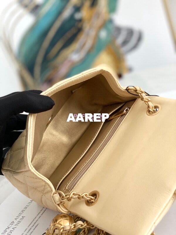 Replica Chanel Lambskin Flap Bag AS1786 Yellow 8