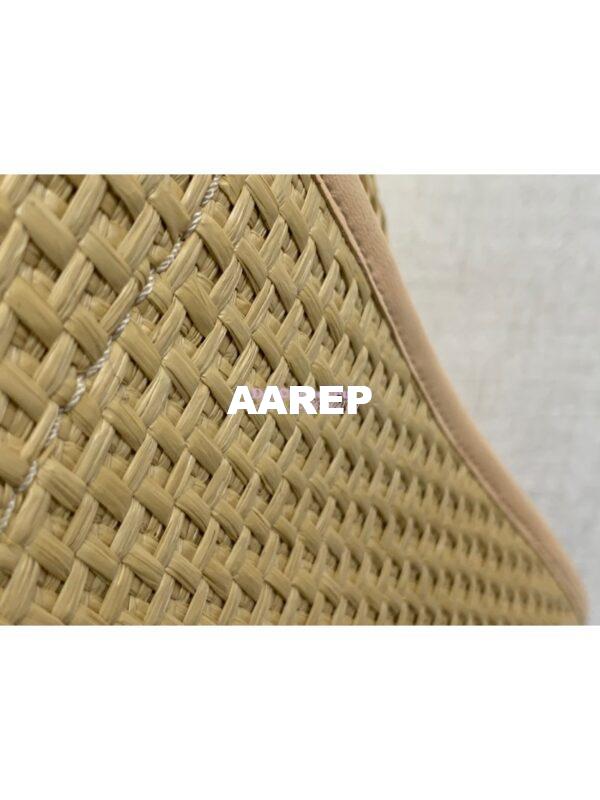 Replica Chanel Large Deauville Woven Chain Leather Logo Bag A66941 Straw Beige 5