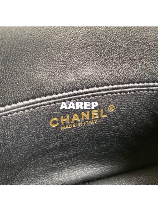 Replica Chanel Shiny Lambskin Leather Entwined Chain Bag AS2387 Black 10