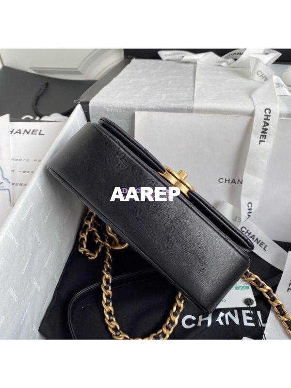 Replica Chanel Shiny Lambskin Leather Entwined Chain Bag AS2387 Black 11
