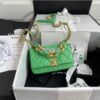 Replica Chanel Shiny Lambskin Leather Entwined Chain Bag AS2387 Black