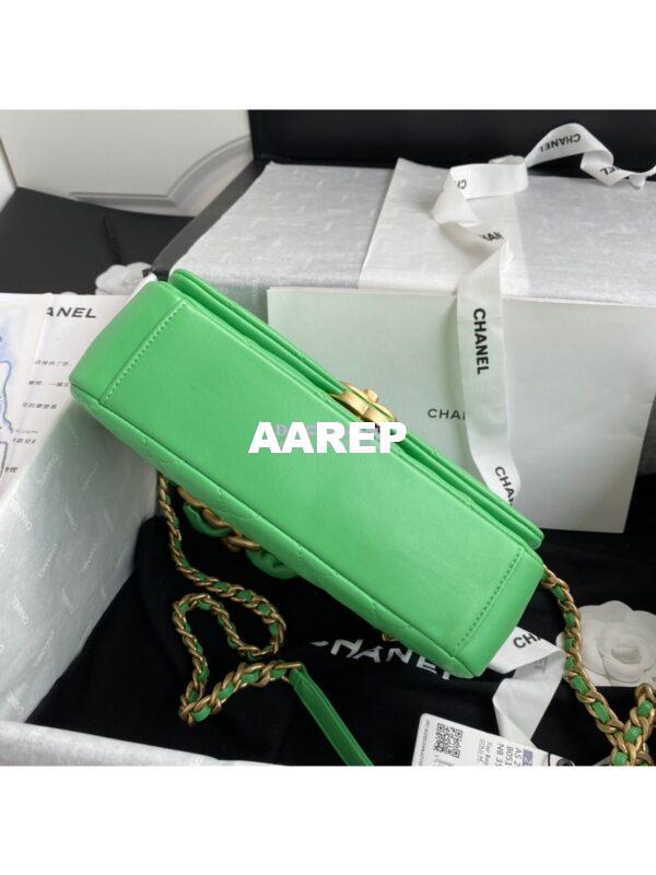 Replica Chanel Shiny Lambskin Leather Entwined Chain Bag AS2388 Green 11
