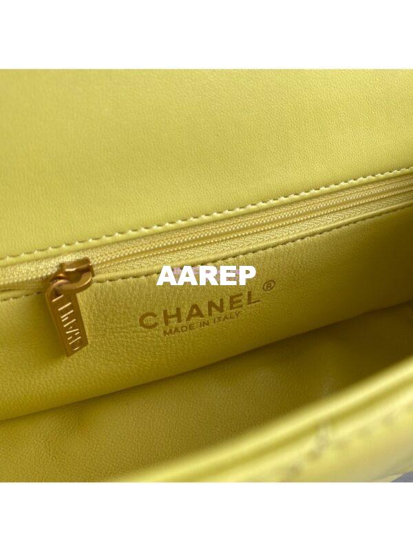 Replica Chanel Shiny Lambskin Leather Entwined Chain Bag AS2388 Yellow 8