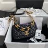 Replica Chanel Shiny Lambskin Leather Entwined Chain Bag AS2388 Yellow