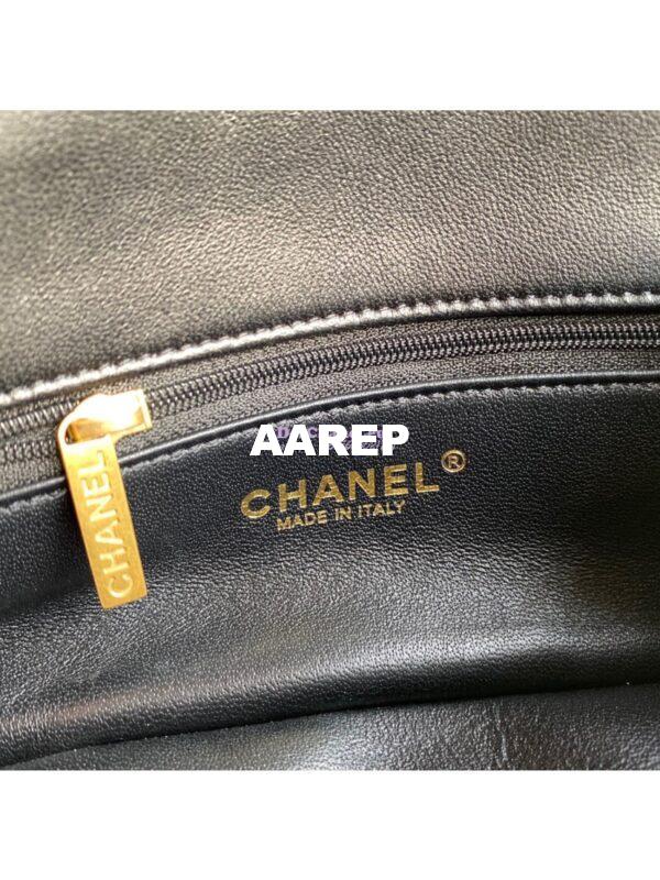 Replica Chanel Shiny Lambskin Leather Entwined Chain Bag AS2388 Black 8