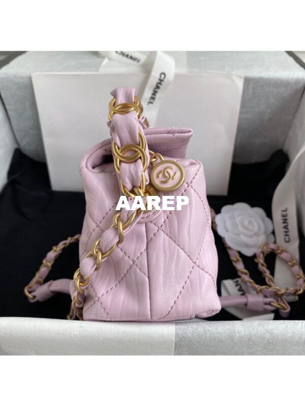 Replica Chanel Small Hobo Crumpled Lambskin Bag AS2479 Light Pink 7