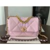 Replica Chanel 19 Small Flap Bag AS1160 Lambskin Light Pink
