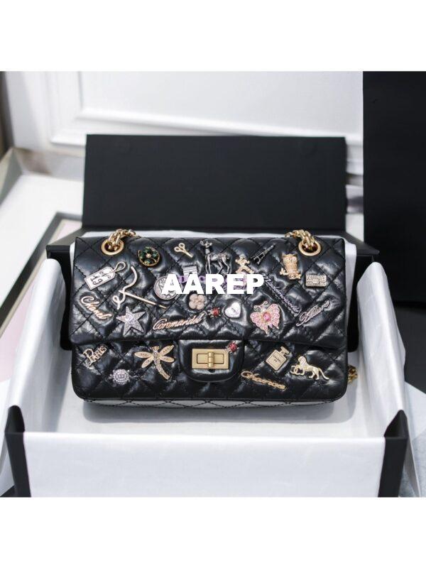 Replica Chanel Reissue 2.55 Lucky Charm 225 Flap Bag A37586 Butterfly